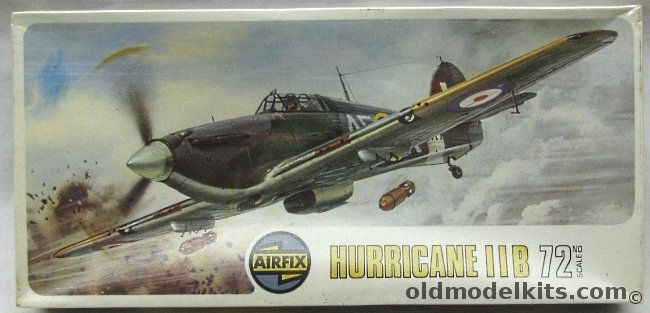 Airfix 1/72 Hawker Hurricane Mk 1 RF-c or IIB, 02042-0 plastic model kit